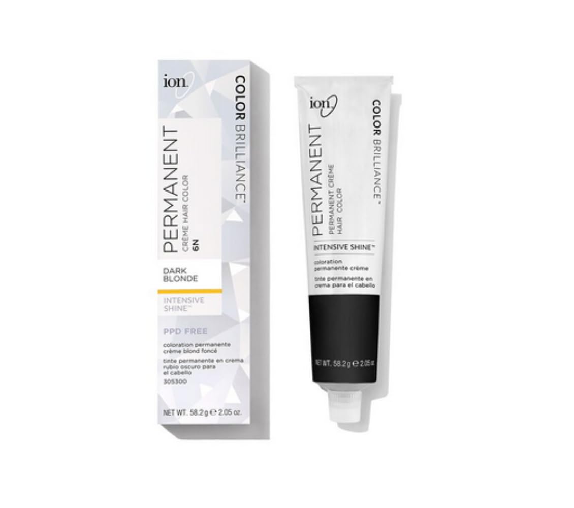 Ion 6N Dark Blonde Permanent Creme Hair Color 6N Dark Blonde