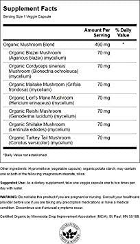 Swanson Full Spectrum 7 Mushroom Complex 60 Veg Capsules