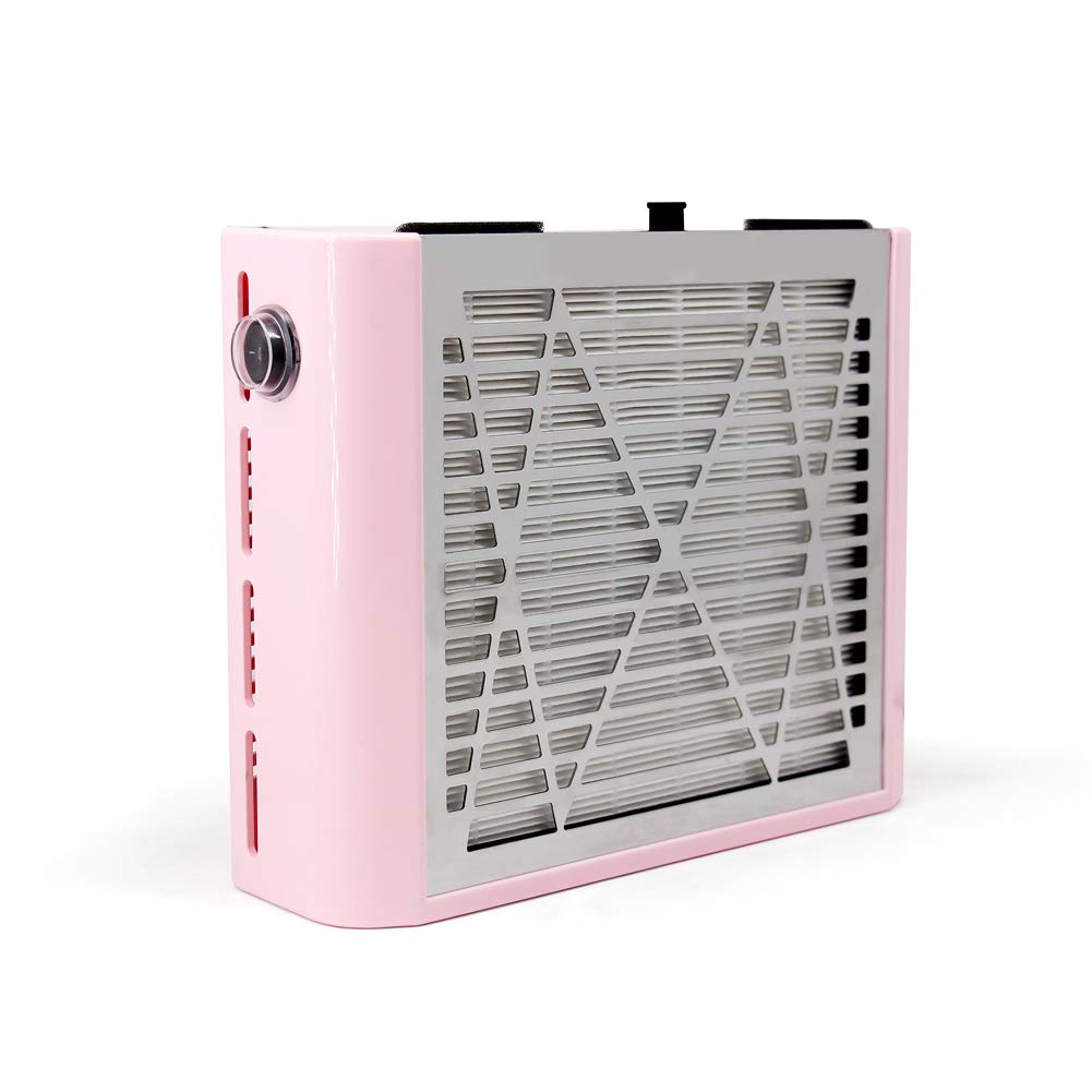 Aonolovo Nail Dust Collector Machine, Upgraded Powerful Nail Vacuum Suction Fan Dust Extractor Manicure Tool For Acrylic Nail Po