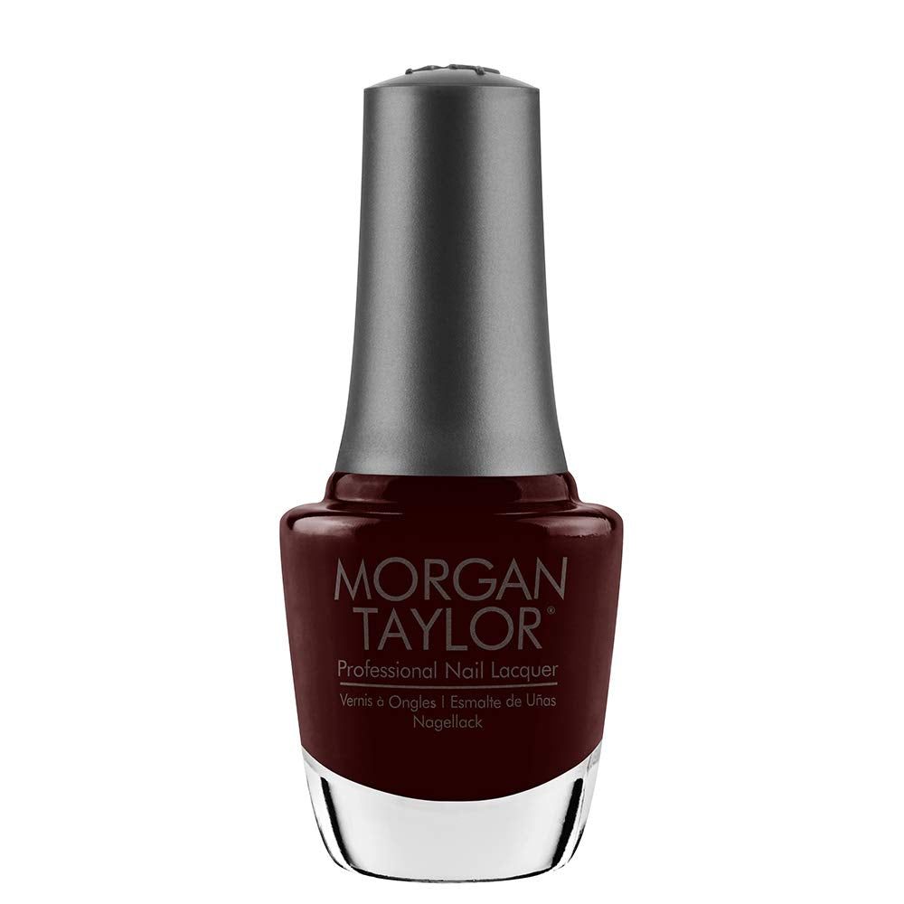 Morgan Taylor Nail Lacquer (From Paris With Love) Dark Red Nail Polish, Finger Nail Polish, Long Lasting Nail Polish, Dark Red N