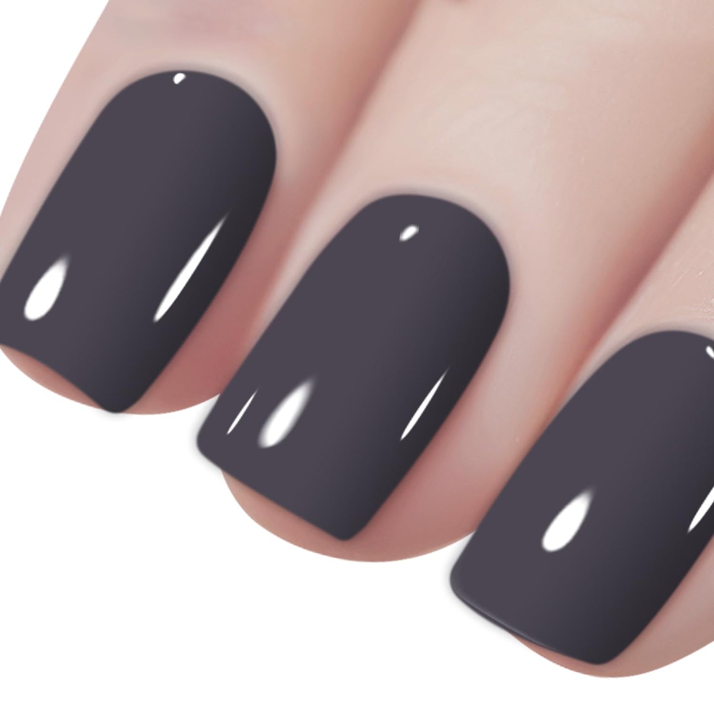 Vishine Gelpolish Lacquer Shiny Color Soak Off Uv Led Gel Nail Polish Professional Manicure Dark Grey(1538)