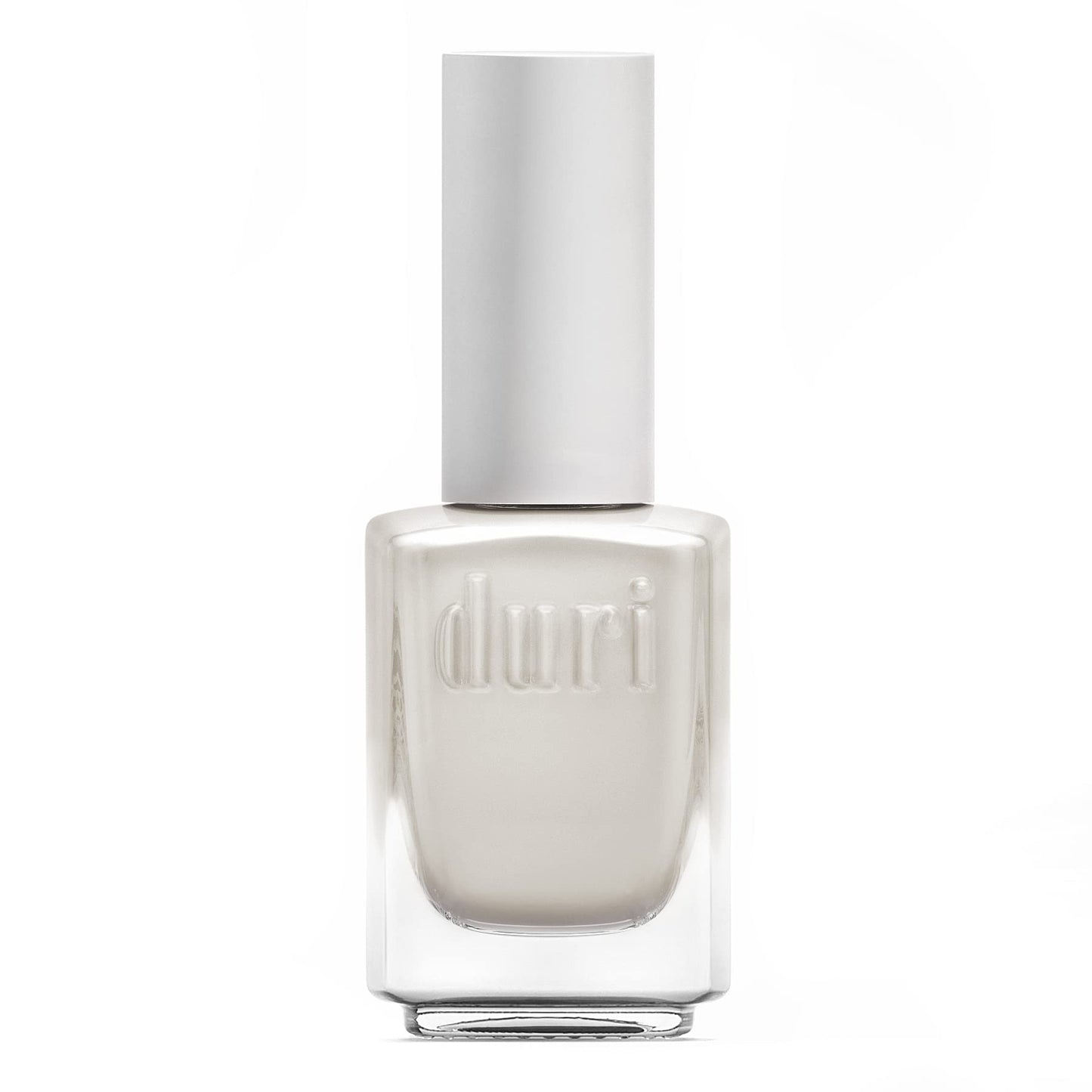Duri 218 I Do Nail Polish, White Metallic Shimmer, Semi Sheer Coverage, Fast Drying, 0.45 Fl Oz