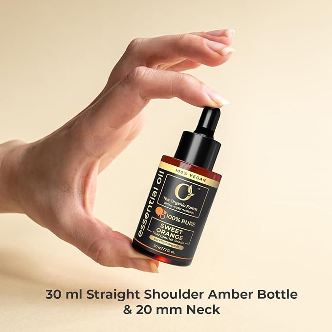 Orange Essential Oil for Diffuser, Natural Cleaning Solutions, Aromatherapy, Skin Care and Home Wellness | Therapeutic Grade Sweet Orange Oil for Skin, Home Scents | Scented Oils for Relaxation