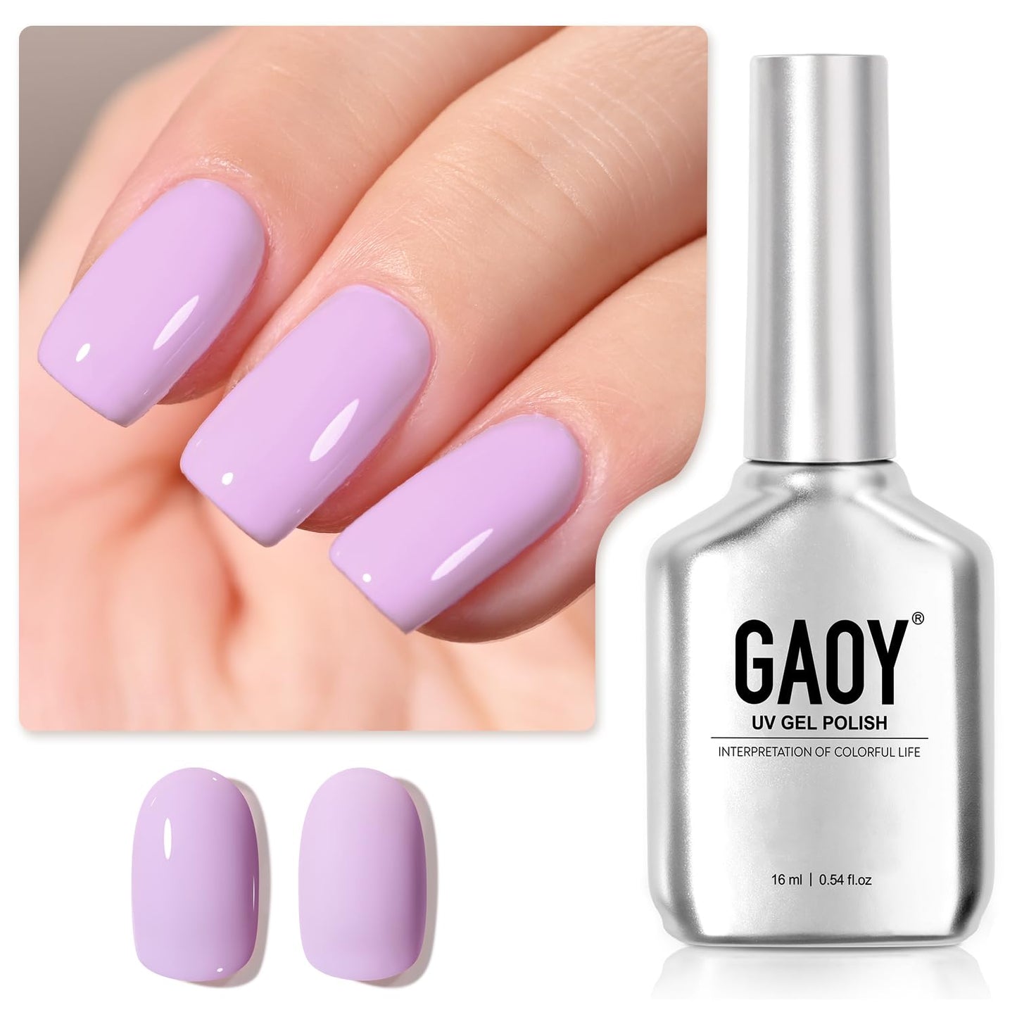 Gaoy Pastel Gel Nail Polish, 16Ml Soak Off Uv Light Cure Gel Polish For Spring Summer Soft Candy Nail Art Diy, Macaron 1648 Ligh