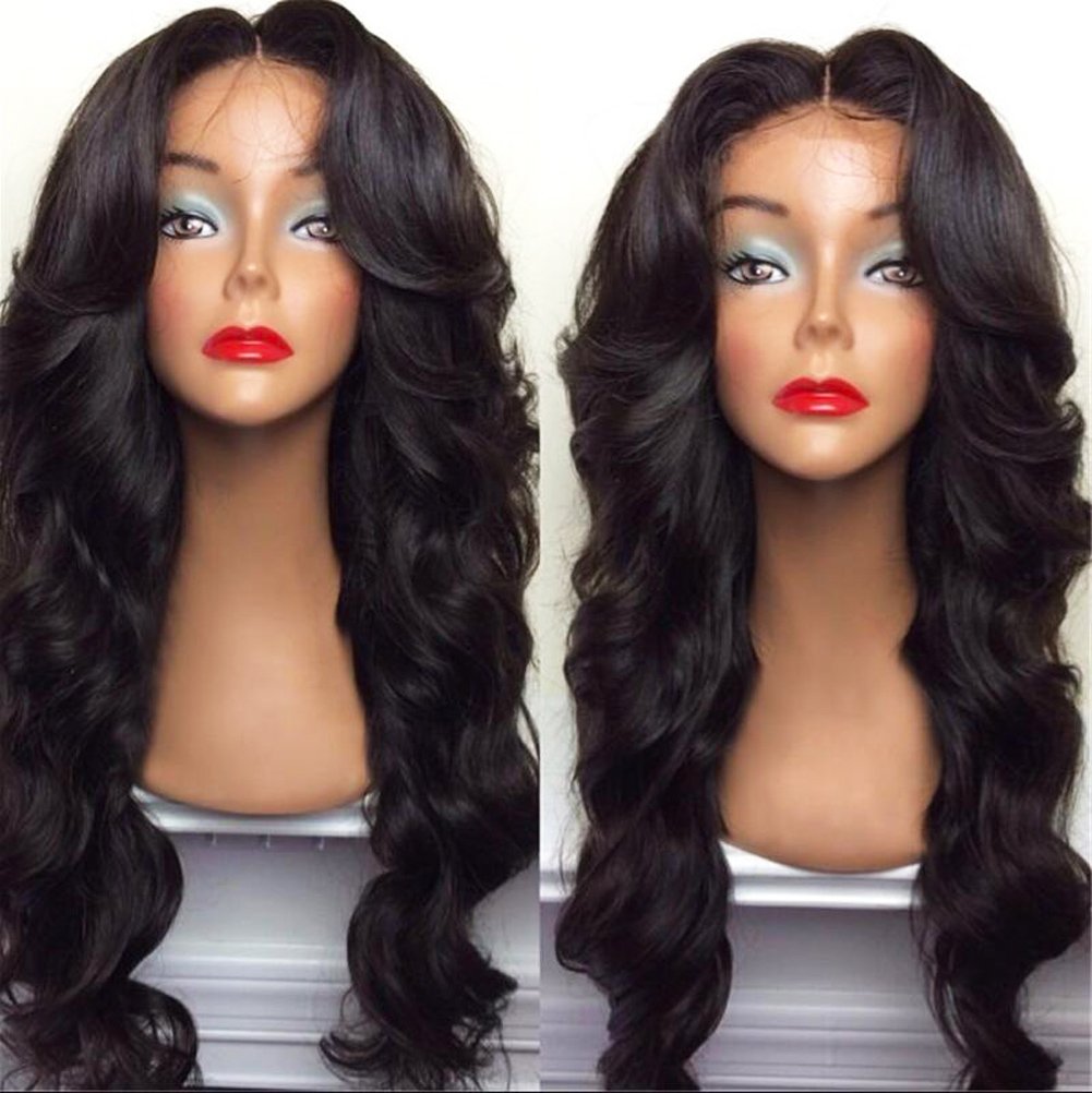 Bluespace Wigs 28'' Women Girls Long Curly Hair Heat Resistant Fiber With Free Wig Cap Halloween Party Cosplay Costume Anime Wig