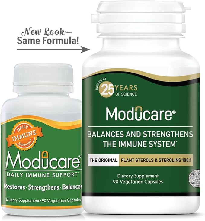 Daily Immune Support, Plant Sterol Dietary Supplement, 90 Vegetarian Capsules (Packaging May Vary)