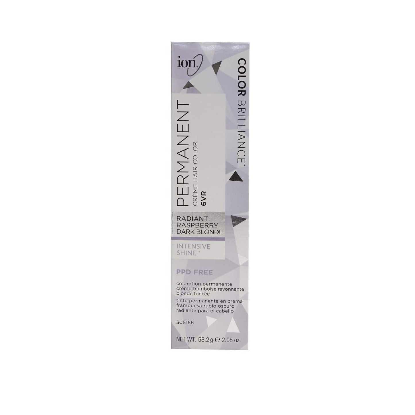 Ion Radiant Raspberry Dark Blonde Permanent Creme Hair Color, 6Vr, Cruelty Free, Paraphenylenediamine Free, For Dark Blonde Hair