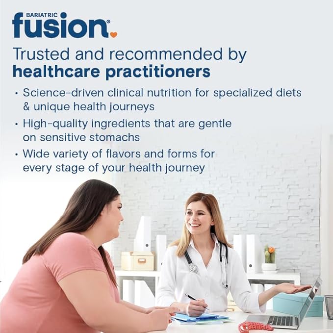 Bariatric Fusion Iron Supplement for Women Quick Melt | Sugar Free Dissolvable Chewable Iron Tablets | Ferrous Fumarate 18 mg Iron with Vitamin C | Melon Berry | Gluten, Dairy and Soy Free | 90 Count