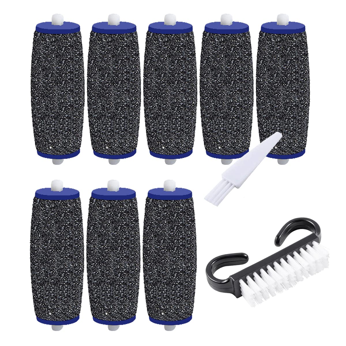 8 Pack Extra Coarse Replacement Rollers For Amope Pedi Refills Electronic Perfect Foot File Pedi Hard Skin Remover Refills Inclu