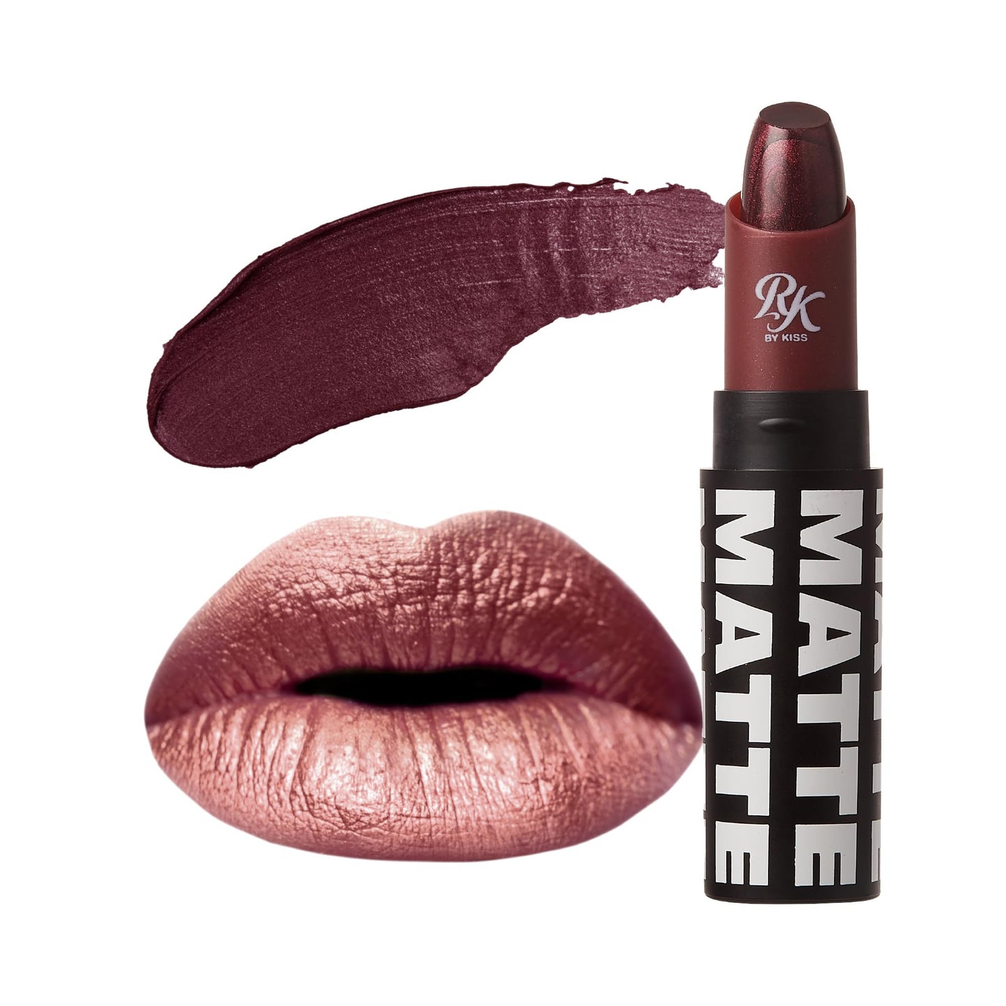 Ruby Kisses Lipstick, Matte Finish, Long-Lasting, Highly Pigmented, Smooth Apply, Full Coverage Lip Color Makeup (Aphrodite)