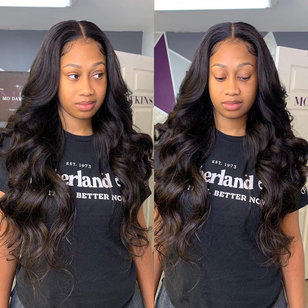Aopusi Human Hair Bundles With Closure Body Wave Bundles With Closure 10A Brazilian Virgin Remy Human Hair 4 4 Lace Closure Wit