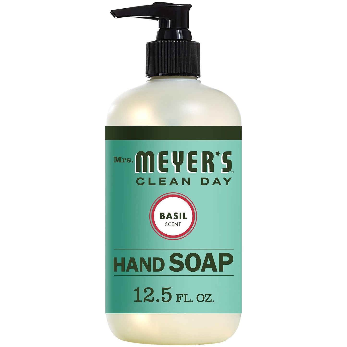 Mrs. Meyer'S Hand Soap, Basil, 12.5 Fl Oz (Pack Of 3)
