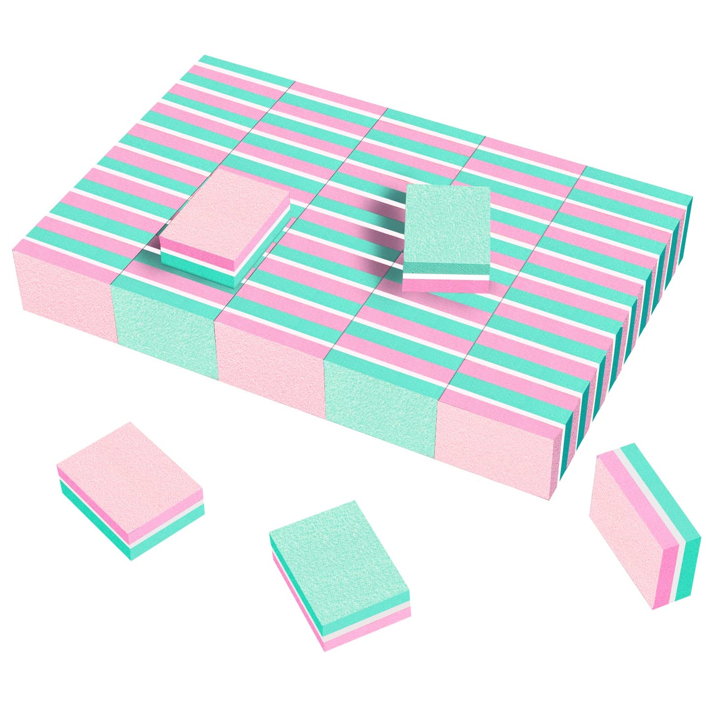 Cgbe Buffer Block Nail File 180/100 Grit Nail Buffers Sponge Nail Polish Sanding Buffer Strips Nail File Blocks Manicure Tools 5