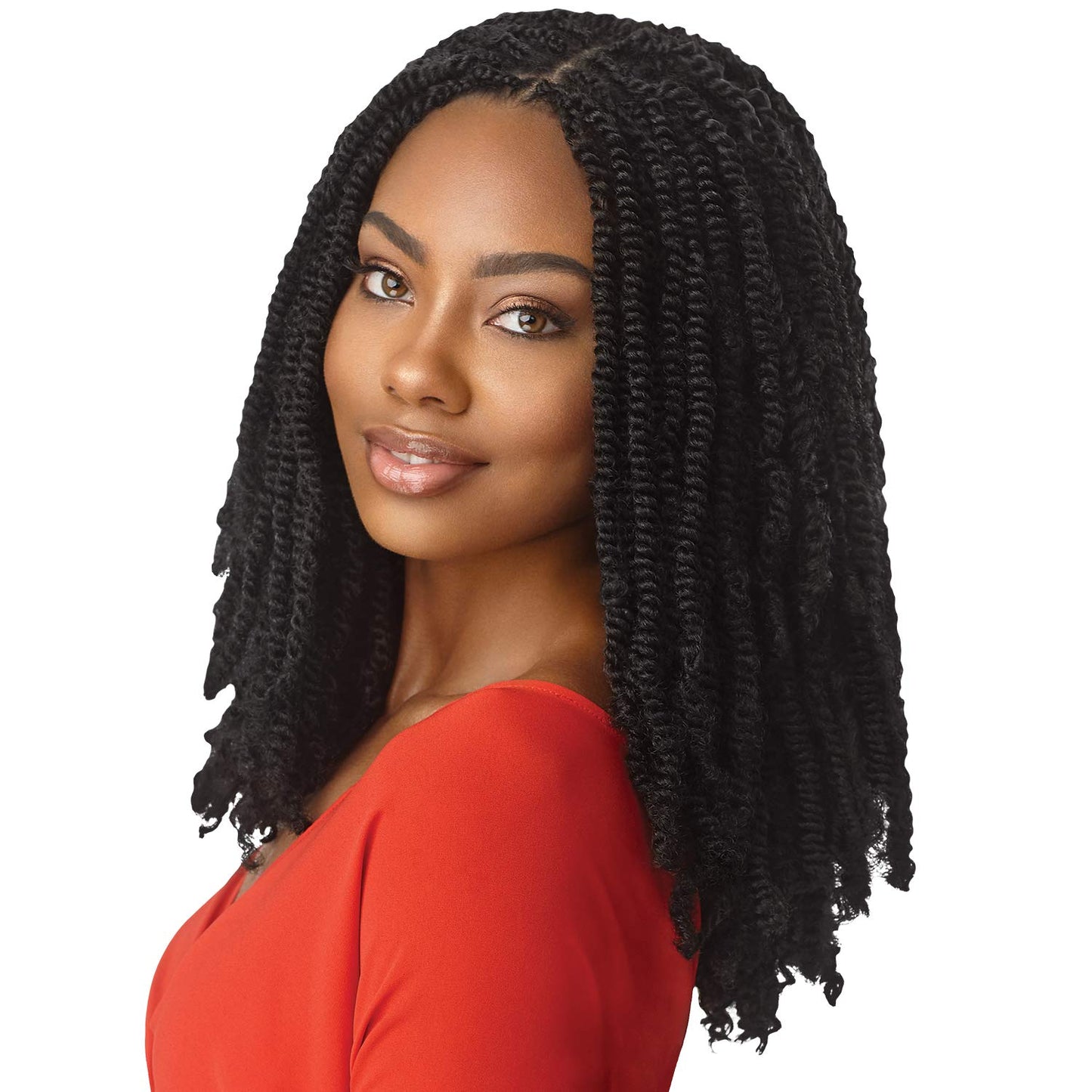 Multi Pack Deals! Outre Synthetic Braid - X Pression Twisted Up Springy Afro Twist 16 (1-Pack, 2T1B/30)