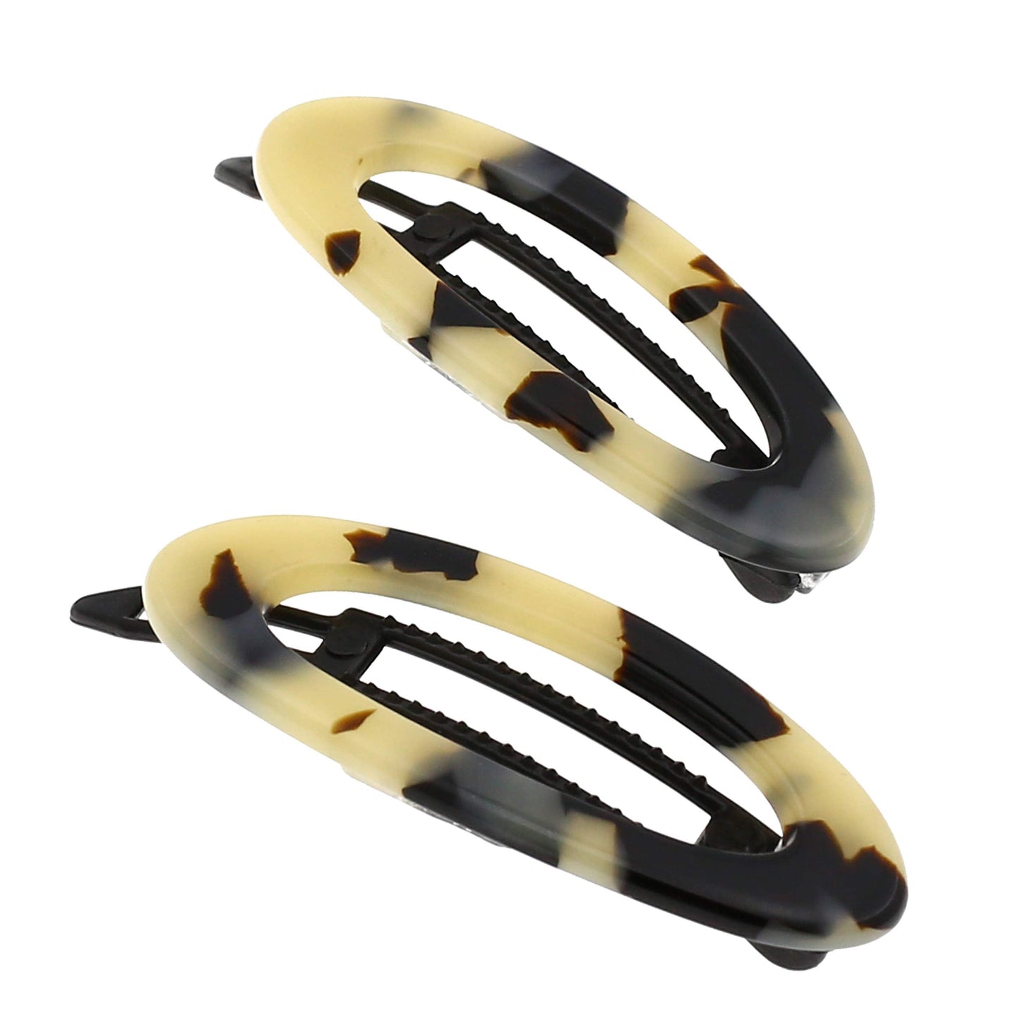 Camila Paris Cp1992/2 French Hair Barrette Clip For Women, Handmade, Side Slide-In Metal-Free Closure Strong Hold Grip Hair Clip