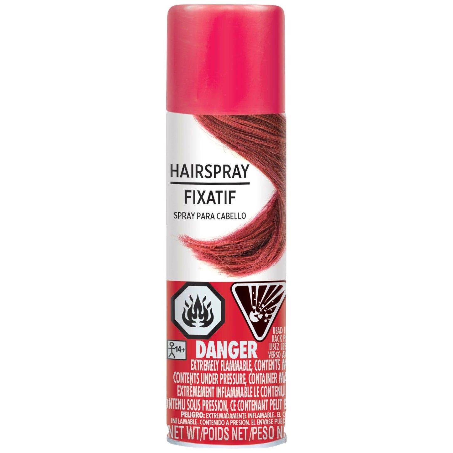 Hypo-Allergenic Red Hair Spray - 3 Oz. - Perfect Party Accessory, 1 Pc.
