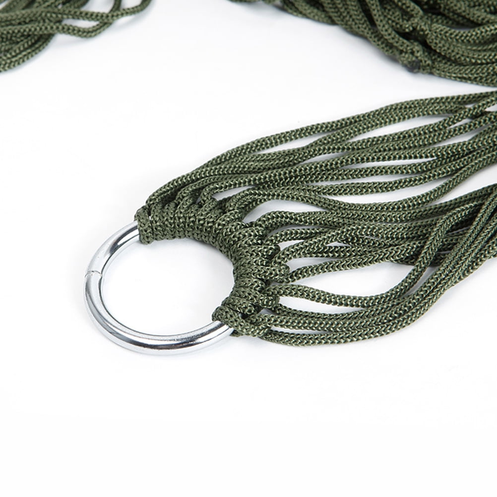 NUOLUX 1Pack Compact Travel Hammock in Green for Sleeping Outdoors 94.5*31.5*2in