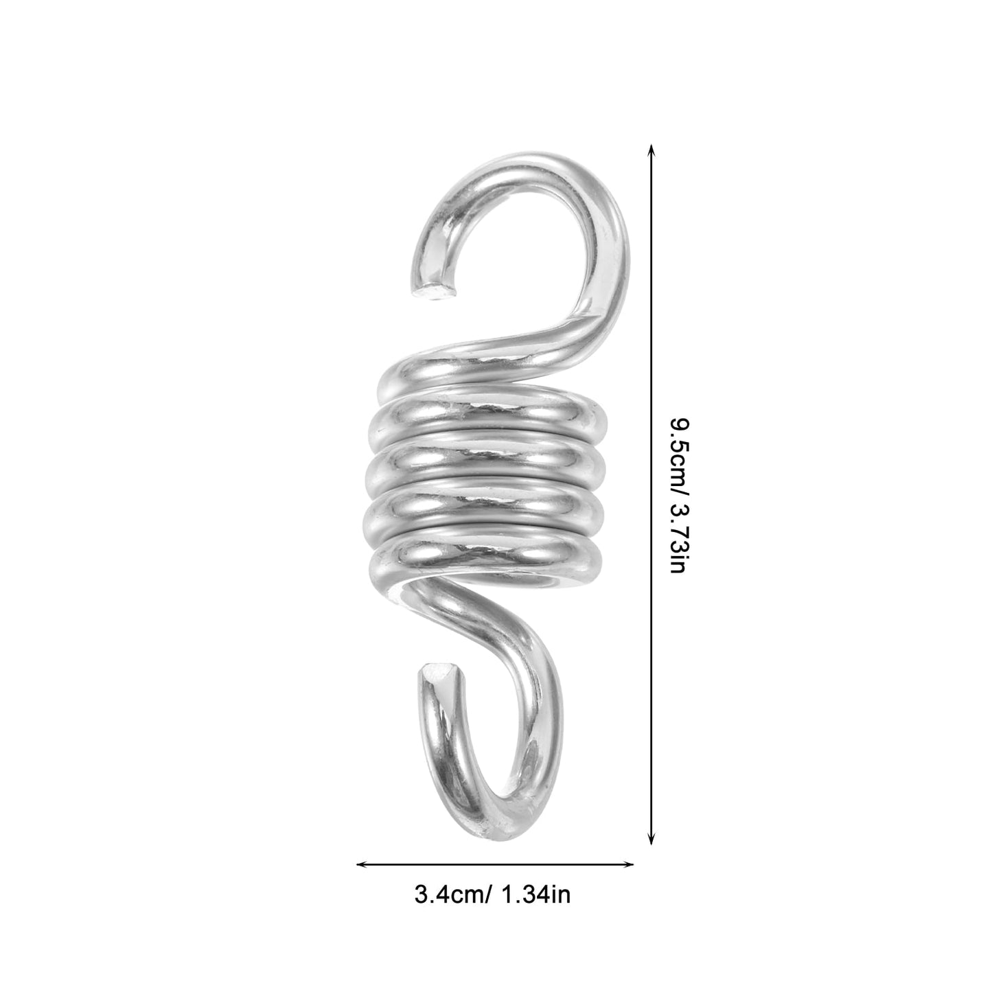 Niceauty 2Pcs Spring Hook for Hanger with Steel Design