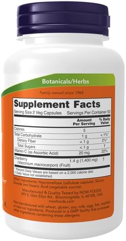 NOW Foods Cranberry Concentrate 200 Capsules