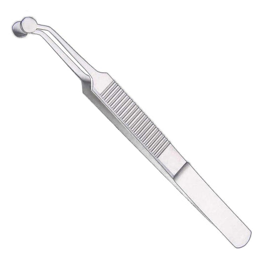 Zgorendz Premium Stainless Steel Arita Tauber Meibomian Gland Expressor Forceps Eyelid Massage Tweezers-Round Tip..