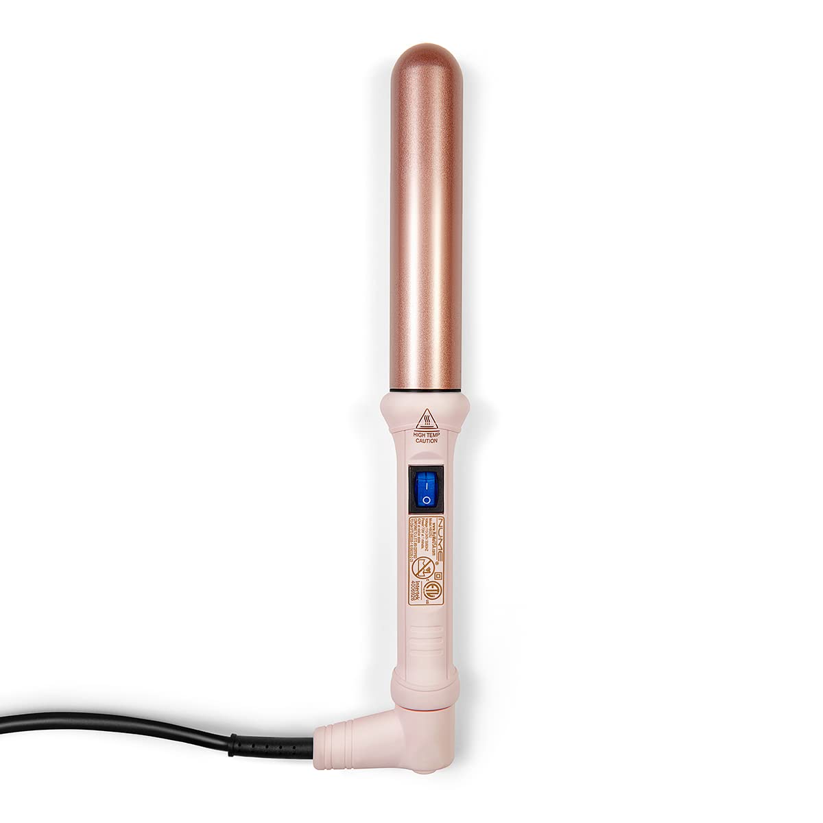 Nume Classic Ceramic Curling Wand - Tourmaline Hair Curler, Negative Ion Conditioning, Far Infrared Heat - All Hair Types (1 Inc