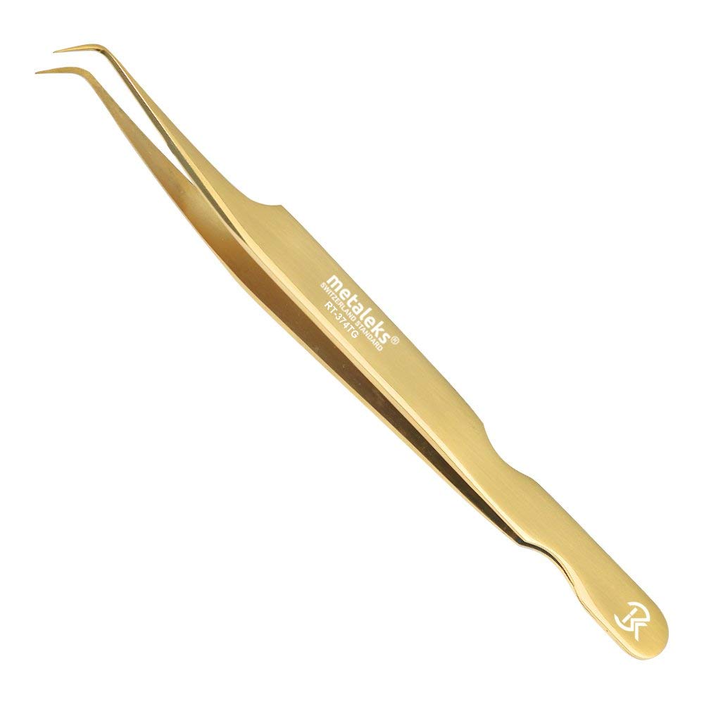 Professional Lash Tweezers For Eyelash Extensions 90 Degree Tweezers Lash Extensions Tweezer Hand Crafted Japanese Stainless Ste