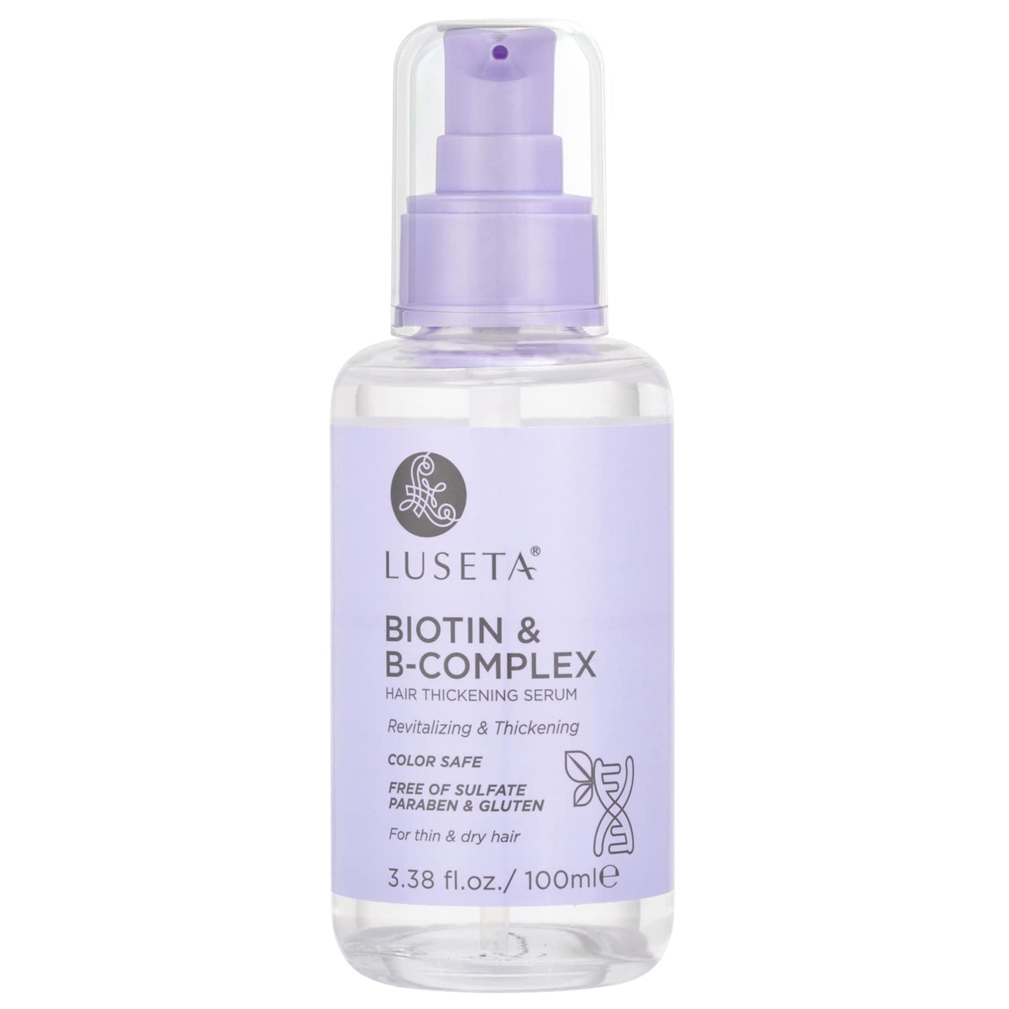 Luseta Biotin B-Complex Hair Oil Thickening & Strengthening For Thin And Dry Hair Promote Hair Growth 3.38Oz