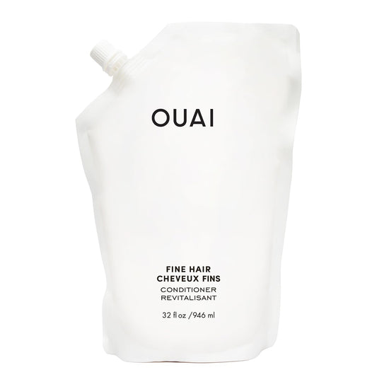 Ouai Fine Hair Conditioner Refill - Volumizing Conditioner Made With Keratin, Biotin And Chia Seed Oil - Adds Softness, Bounce A