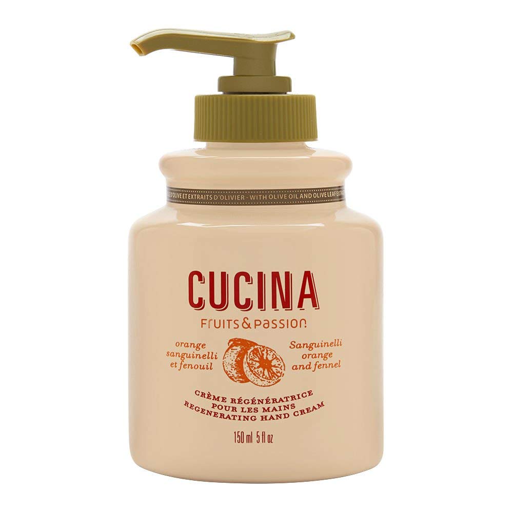 Fruits & Passion] Cucina Sanguinelli Orange And Fennel Luxury Hand Cream, 5 Fl Oz - Premium Skin Care Made From First Cold Press