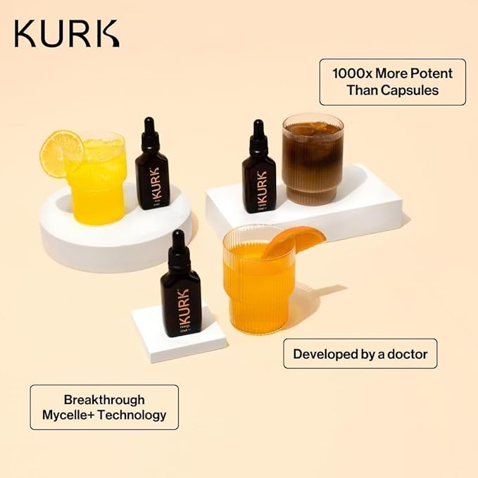 High Strength Liquid Curcumin Oil from Turmeric | Advanced Absorption Technology | 1000x More Absorbent Than Powders & Capsules - Orange 3.2 Fl Oz (95ml)