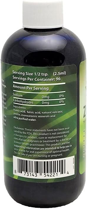 ZeoHeal - Humic and Fulvic Acid Mineral Supplement 8 Fluid Ounce (3-Pack)