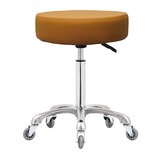 Ainilaily Rolling Stool With Wheels, Heavy Duty 400 Lbs Stool For Shop Guitar Lab Tattoo Workbench Medical, Adjustable Swivel St