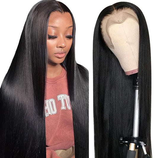 Cute Bein 250 Density 32 Inch Hd Lace Front Wigs Human Hair 13X6 Lace Front Wigs Human Hair Straight Human Hair Wigs For Black W