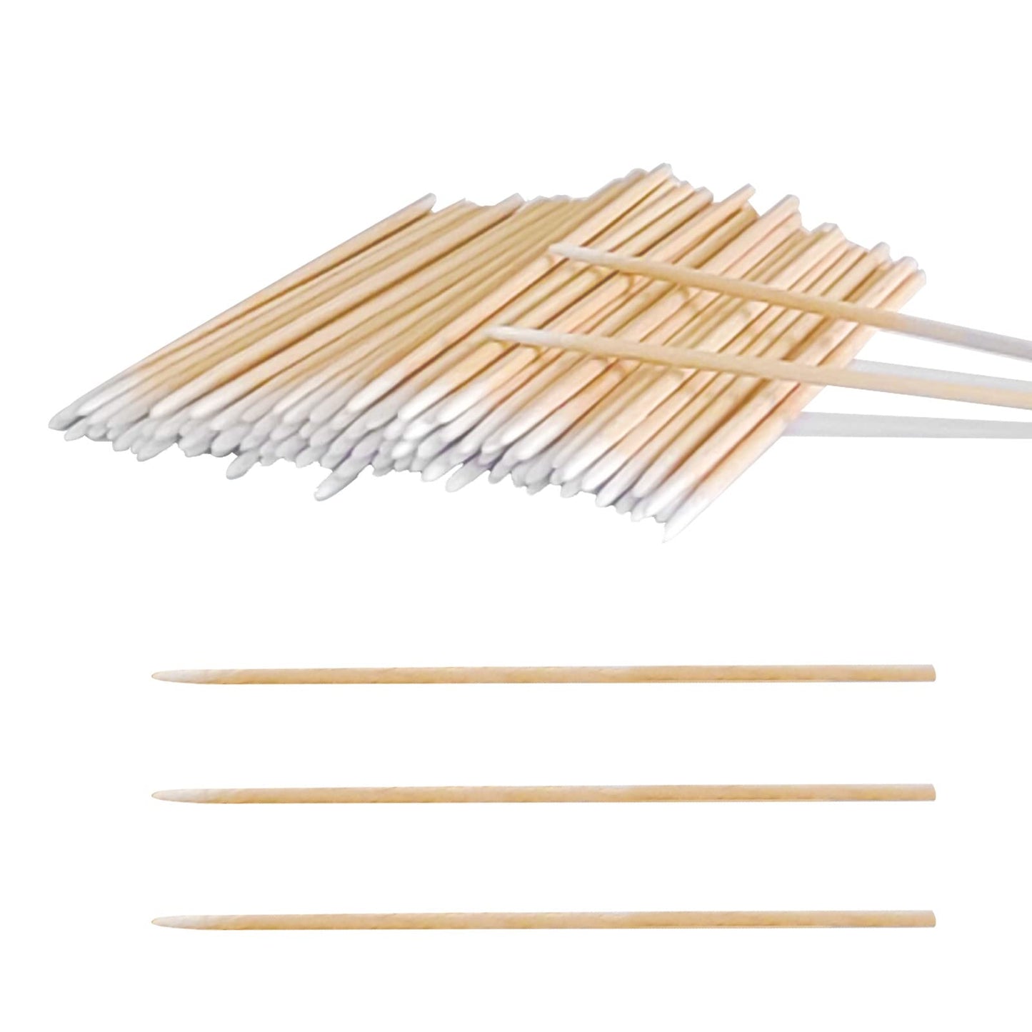 1600Pcs Microblading Cotton Swab,4 Inch Cotton Swabs Pointed Tip, Cotton Swabs With Wood Sticks, Cotton Tipped Applicator For Ma