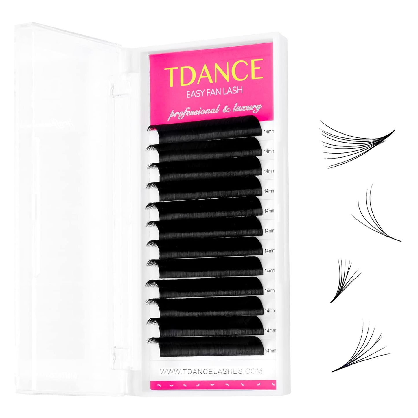 Tdance Eyelash Extension Supplies Rapid Blooming Volume Eyelash Extensions Thickness 0.07 C Curl 17Mm Easy Fan Volume Lashes Sel