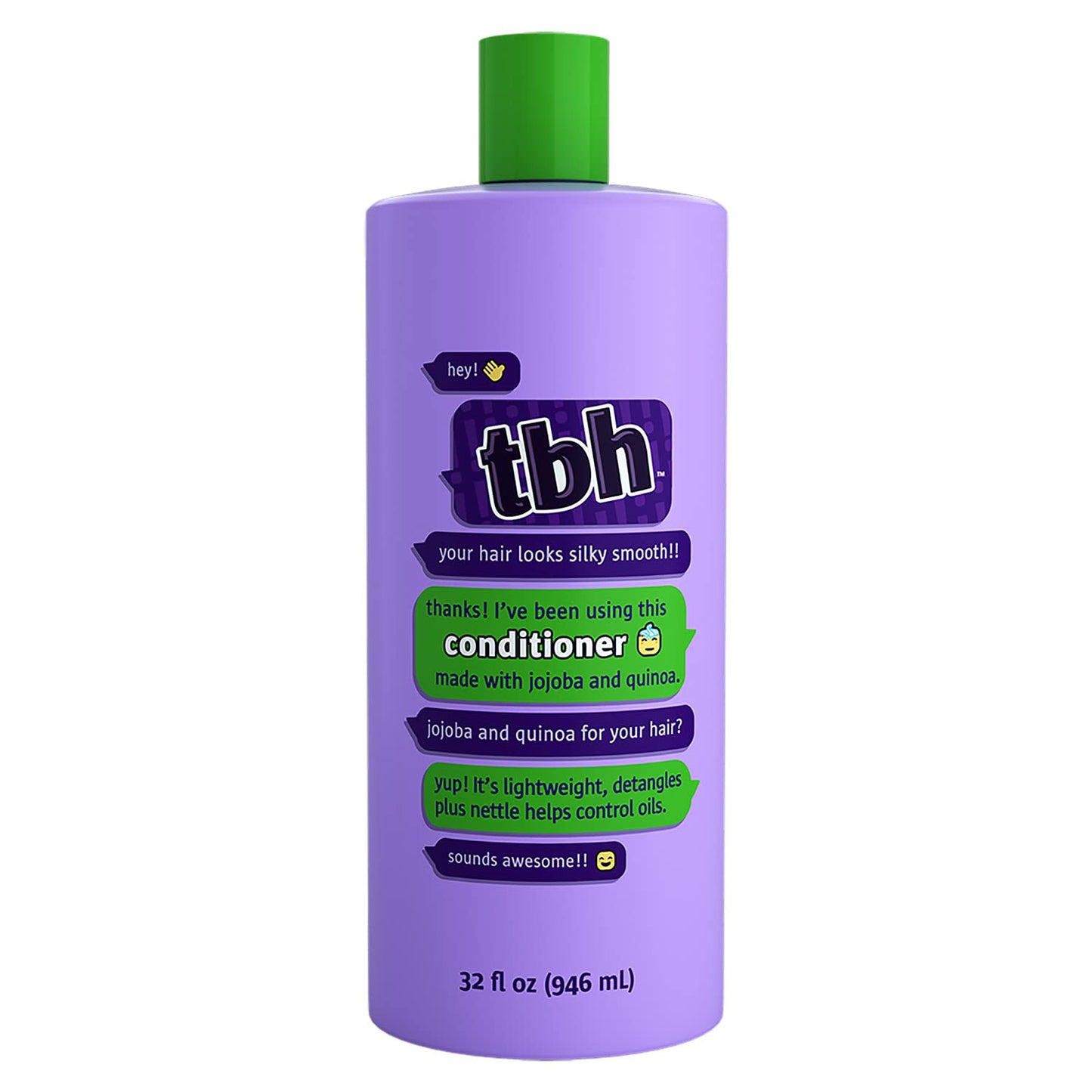 Tbh Teen & Kids Conditioner- Lightweight And Detangling Hydrating Hair Conditioner For Dry, Oily, Fine, Curly, And All Hair Type