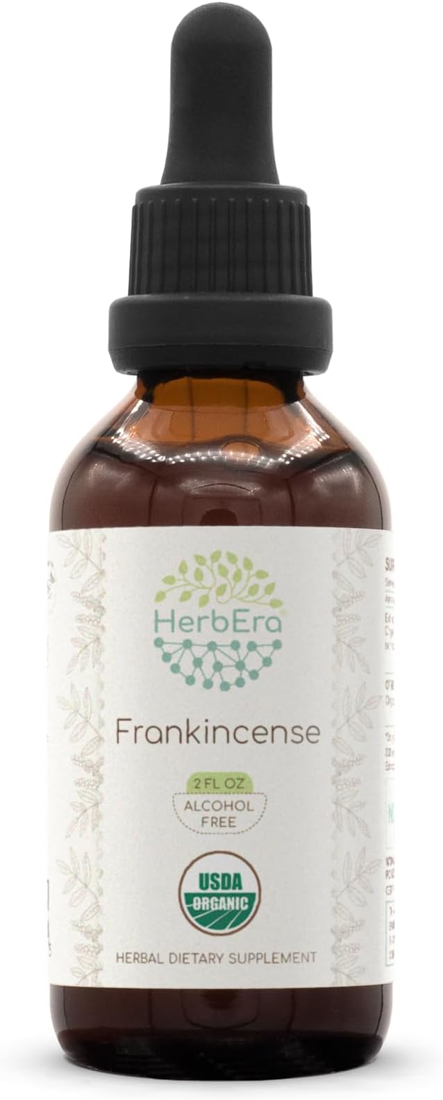 Frankincense B60 USDA Organic Tincture | Alcohol-Free Extract, High-Potency Herbal Drops, Immune System, Positive Mood | Certified Organic Frankincense (Boswellia Resin) Dried Resin (2 fl oz)