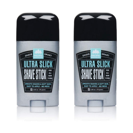 Pacific Shaving Company Ultra Slick Shave Stick - Easy Apply, No Mess, Smooth Shaves & Soft Skin, Tsa Friendly, All Skin Types,