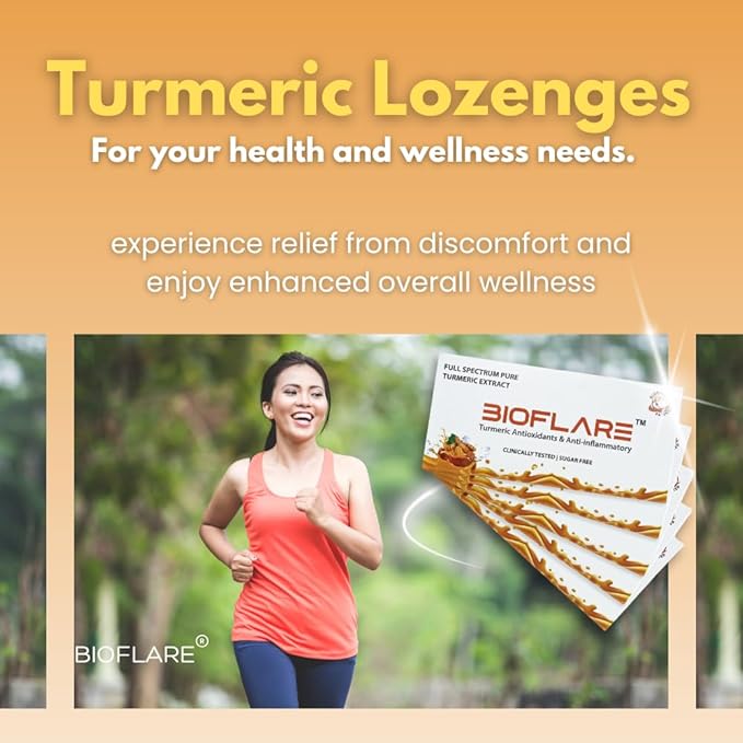 Turmeric Lozenges – Sugar-Free Throat Lozenges for Sore Throat Relief & Cough – Turmeric Curcumin Supplement with Curcuma & Turmeric Extract – Immune & Liver Support (Single Pack)