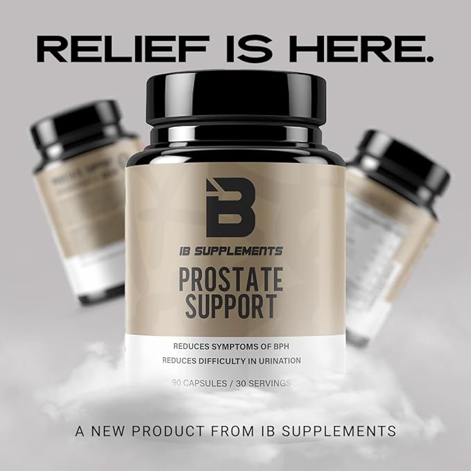 Iron Brothers Supplements - Prostate Health Supplements for Men - Support for Men with Pygeum & Saw Palmetto - Prostate Health, Bladder & Hair Support - Reduce Difficultly in Urination