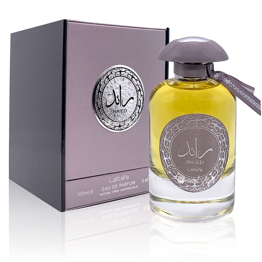 Lattafa Perfumes Ra'Ed Silver For Unisex Eau De Parfum Spray, 3.4 Ounce