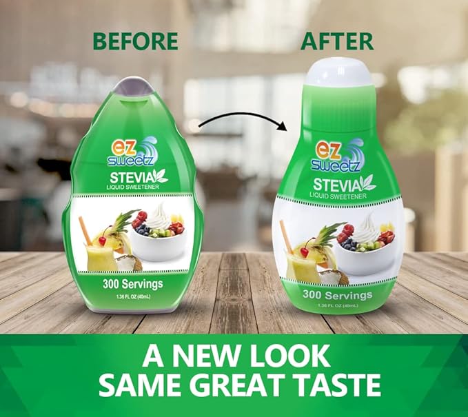 EZ-Sweetz De-bittered Stevia (1.36oz - Liquid Sweetener 300 Servings/Bottle)