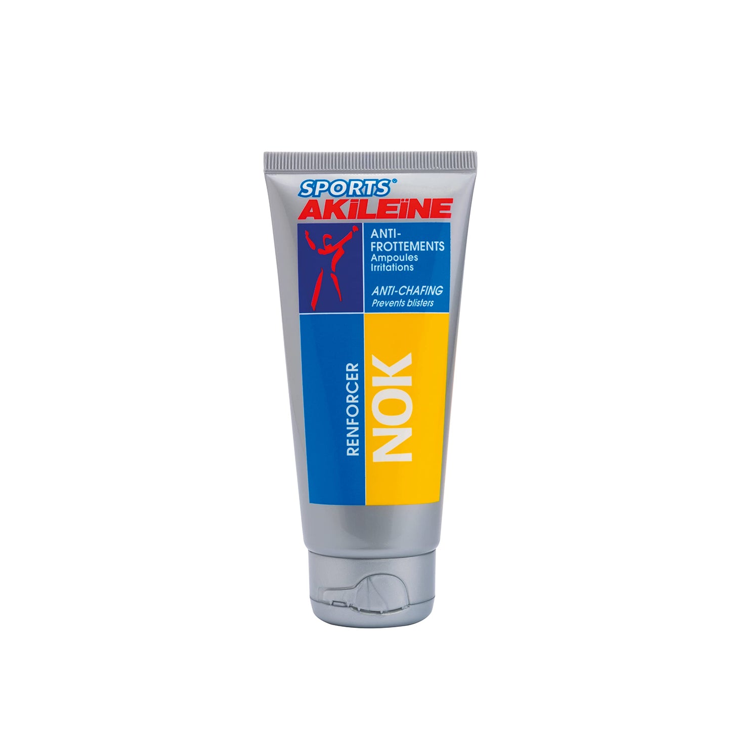 Akileine Sports Nok Anti-Chafing Cream For Sports, Comfort And Well-Being Chamois Cream, Ideal For Running Shoes, Ski-Boots, Cyc