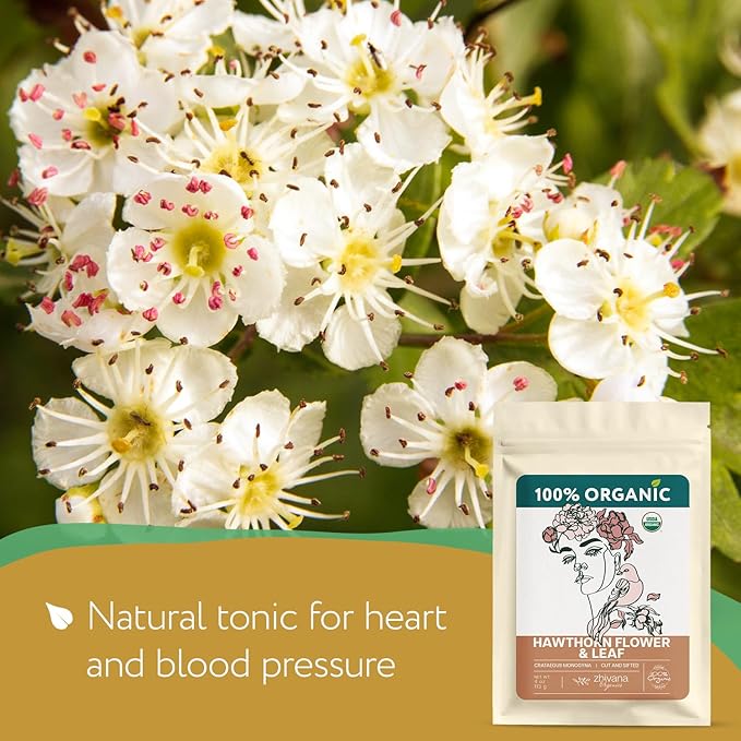 Super Value Pack 5 LB – Organic Hawthorn Leaf and Flower Tea - Hawthorne Leaves & Flowers for Herbal Tea – Natural Heart Health Support