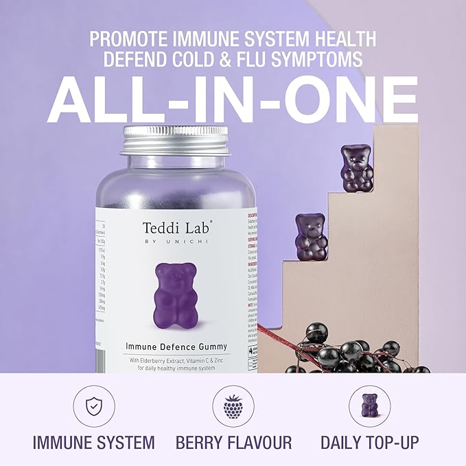 Unichi Women’s Multi-Nutrient Gummy and Elderberry Immune Gummy