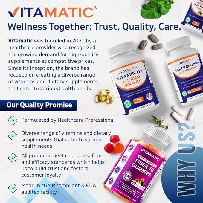 Vitamatic 2 Packs Valerian Root 20:1 Extract 250 mg - 240 Capsules - 20X Concentrated Extract