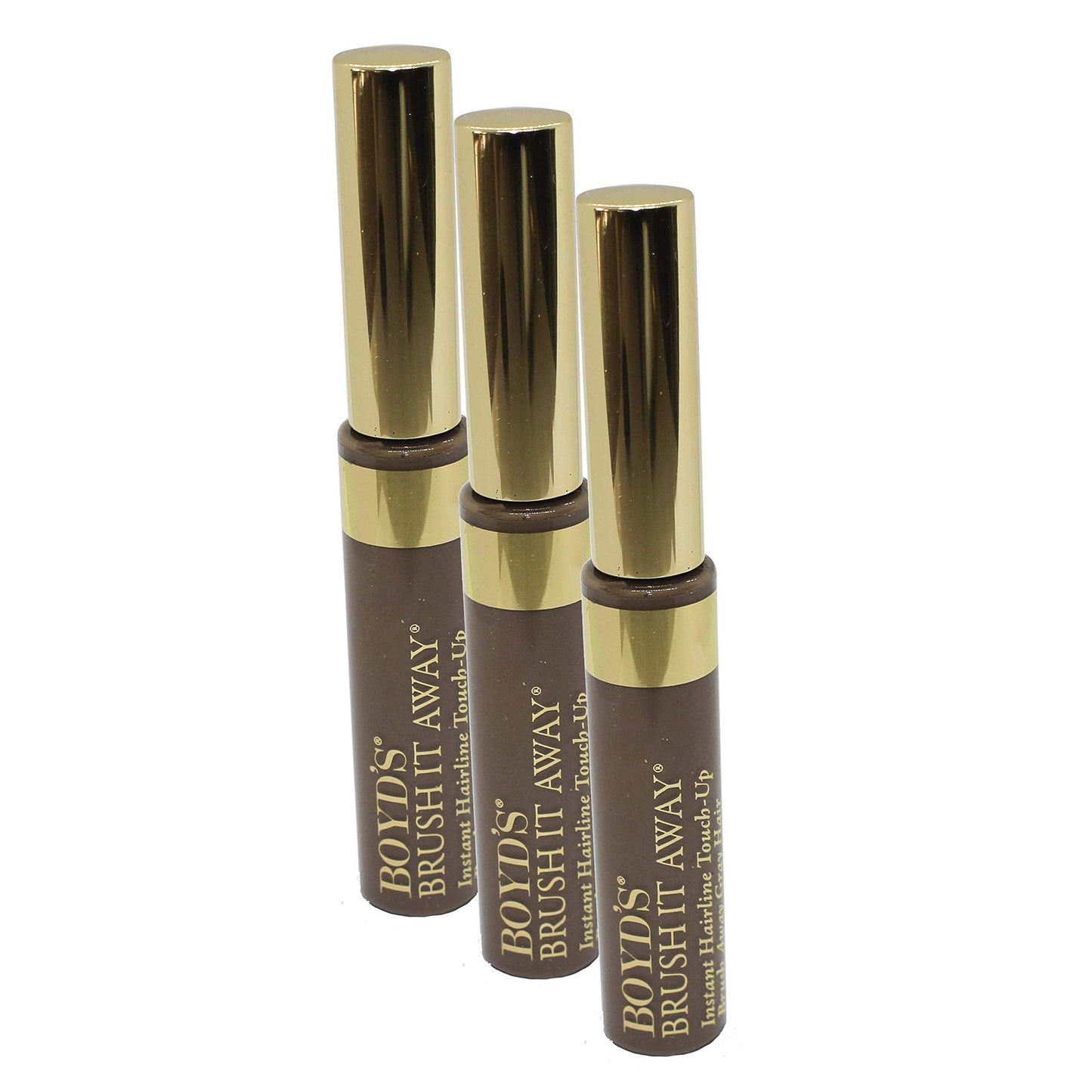 Boyd'S Brush It Away Grey Hair Mascara And Root Touch Up (Light Brown, 3-Pack)