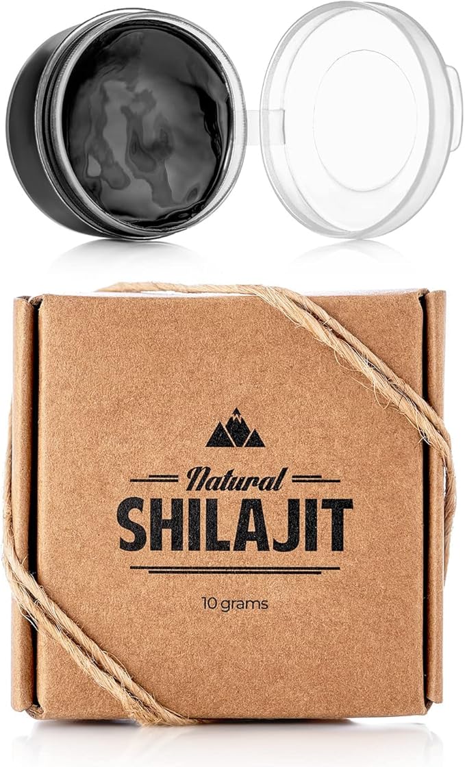 Natural Shilajit Tablets - 120 Count, Sun Dried 100% Pure Shilajit for Men & Women with Fulvic Acid & Natural Shilajit Resin - Shilajit for Men & Women with Fulvic Acid & Trace Minerals