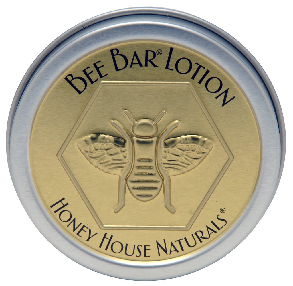 Honey House Naturals Small Bee Bar Lotion, Vanilla, 0.6 Ounce