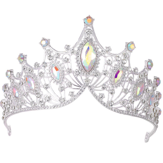 Kamirola Baroque Queen Crown,Rhinestone Wedding Bridal Crown And Tiaras Crystal Headband For Birthday Prom Pageant Party Hallowe